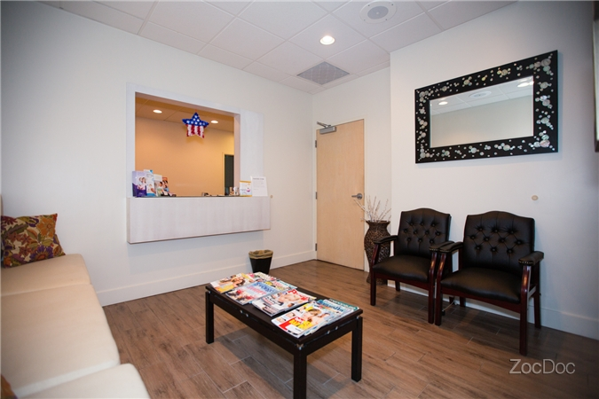 Front desk and waiting area at Li Fan MD OB-GYN in Poway