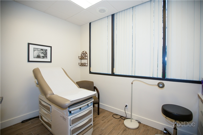 Bright, private exam room with natural light
